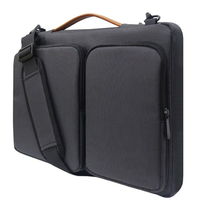 Wasserdichte Laptop-Handtasche aus Nylon für 13-14-Zoll-Laptops mit Trolley-Gurt, 13-14 inch – Bild 4