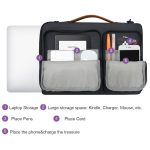 Wasserdichte Laptop-Handtasche aus Nylon für 13-14-Zoll-Laptops mit Trolley-Gurt, 13-14 inch – Bild 9