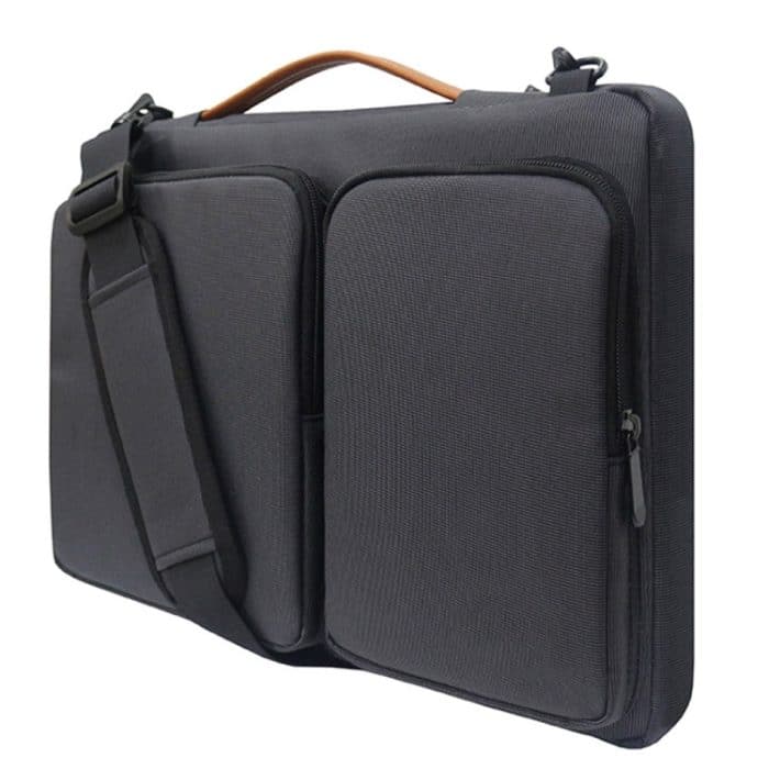 Wasserdichte Laptop-Handtasche aus Nylon für 15-15,6-Zoll-Laptops mit Trolley-Gurt, 15-15.6 inch – Bild 4