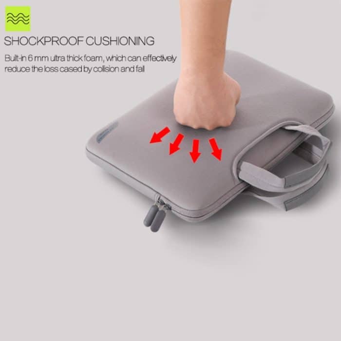 Tragbare, luftdurchlässige 15,6-Zoll-Handtasche für Laptops, Größe: 41,5 x 30,0 x 3,5 cm, 15.6 inch Black, 15.6 inch Pink, 15.6 inch Green, 15.6 inch Grey, 15.6 inch Magenta – Bild 6