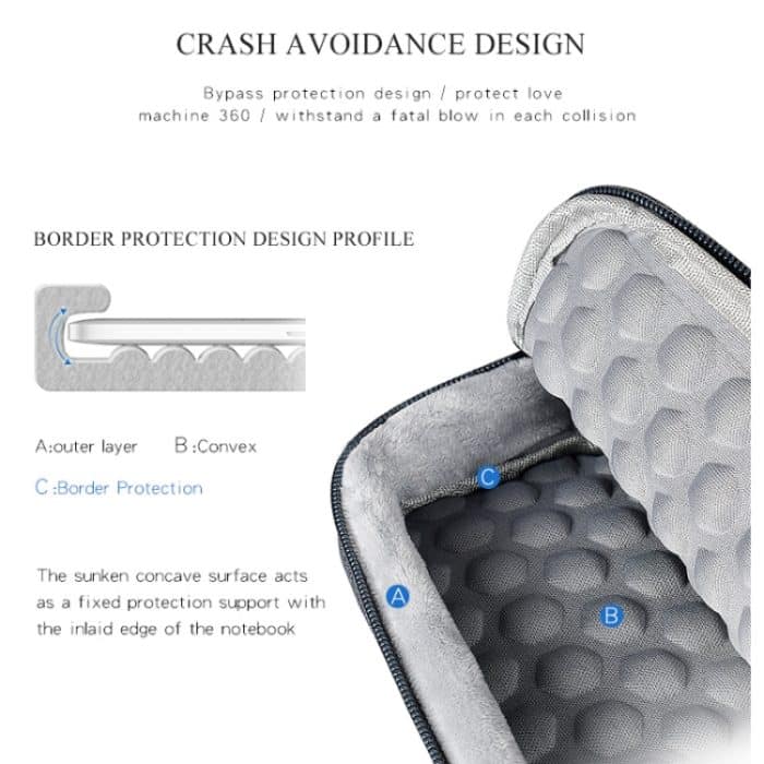 ND04 Wasserdichte Laptop-Handtasche aus Oxford-Stoff für 13,3-Zoll-Laptops, mit Koffergurt, 13.3 inch – Bild 6