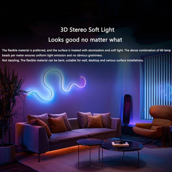 Xiaomi Mijia 2M synchronisierte RGB-Umgebungslichtstreifen, US-Stecker – Bild 3