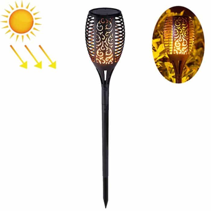 96 LED Solar Flame Light Garten Garten Rasen Licht Garten Landschaft Fackel Licht – Bild 1