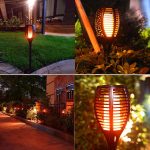 96 LED Solar Flame Light Garten Garten Rasen Licht Garten Landschaft Fackel Licht – Bild 7