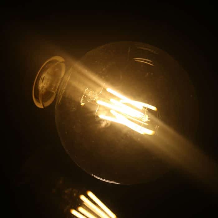 G95 E27 4 W 4 LEDs 450 LM 3000 K Retro-Dimm-LED-Glühbirne, energiesparendes Licht, AC 220 V, G95 4W White Light, G95 4W Warm White – Bild 4