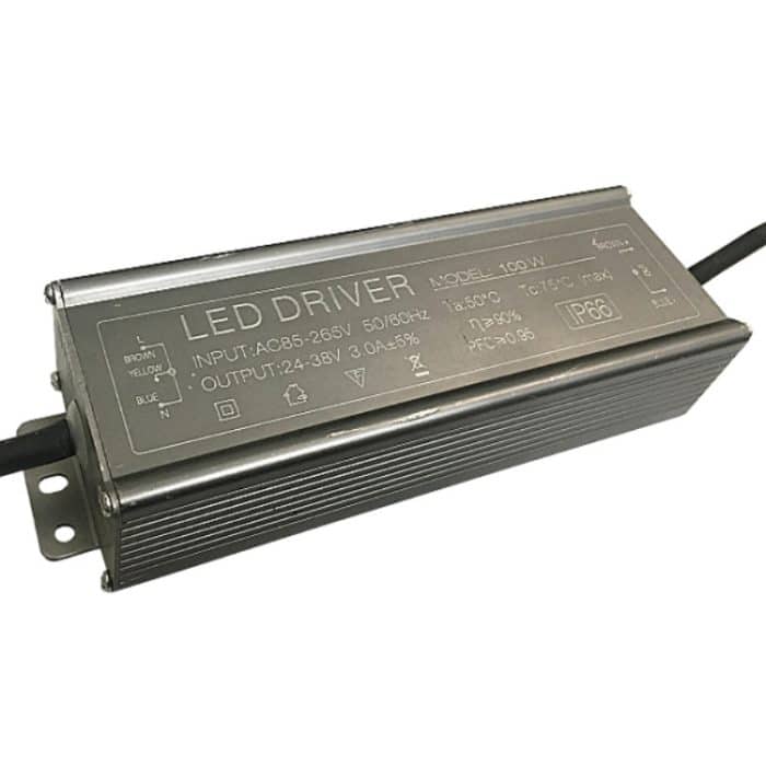 100W LED Treiberadapter AC 85-265V auf DC 24-38V IP65 Wasserdicht – Bild 3
