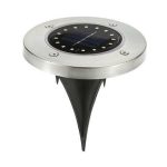 2 Stück 16 LEDs, solarbetriebene Erdleuchte, IP65, wasserdicht, für den Außenbereich, Garten, Straßenlaterne, 16 LEDs – Bild 2