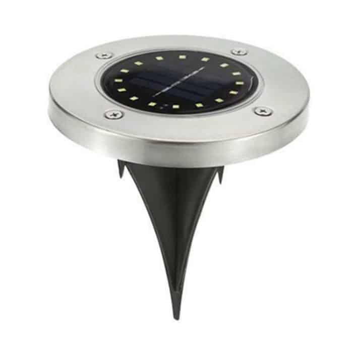 2 Stück 16 LEDs, solarbetriebene Erdleuchte, IP65, wasserdicht, für den Außenbereich, Garten, Straßenlaterne, 16 LEDs – Bild 2