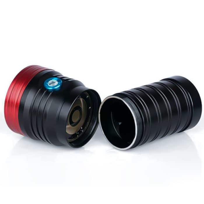 3 Gänge, DB18 18xT6, Lichtstrom: 5400lm LED-Taschenlampe, ohne Batterie – Bild 3