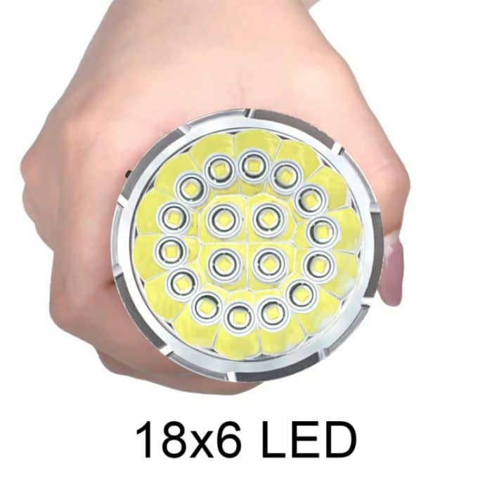 3 Gänge, K18MAX 18xT6, Lichtstrom: 5400lm LED-Taschenlampe, ohne Batterie – Bild 6