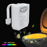 16-Farben-PIR-Bewegungssensor + Lichtsensor UV-Sterilisations-Aromatherapie-LED-Licht, Haupttoilette Badezimmer Sitz Nachtlicht, DC 5V – Bild 11