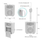 16-Farben-PIR-Bewegungssensor + Lichtsensor UV-Sterilisations-Aromatherapie-LED-Licht, Haupttoilette Badezimmer Sitz Nachtlicht, DC 5V – Bild 4