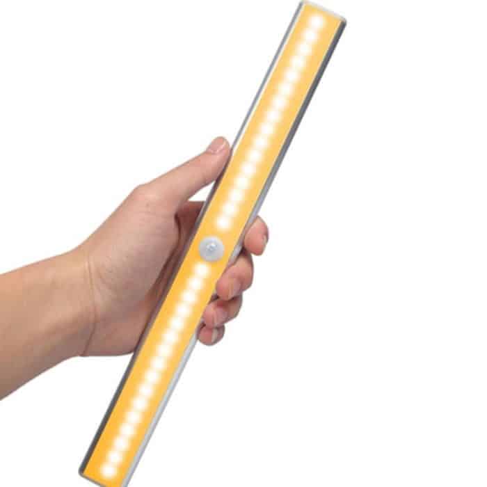 2,8 W 20 LEDs Warmweißer Breitbildschirm Intelligentes Sensorlicht für den menschlichen Körper LED-Korridor-Schrankleuchte, USB-Ladeversion – Bild 2