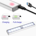 2,8 W 20 LEDs Warmweißer Breitbildschirm Intelligentes Sensorlicht für den menschlichen Körper LED-Korridor-Schrankleuchte, USB-Ladeversion – Bild 5