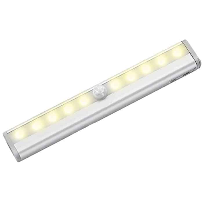 0,8 W 10 LEDs warmweißes Licht, schmaler Bildschirm, intelligentes Sensorlicht für den menschlichen Körper, LED-Korridorschrankleuchte, USB-Ladeversion, 0.8W 10 LEDs Warm White – Bild 2