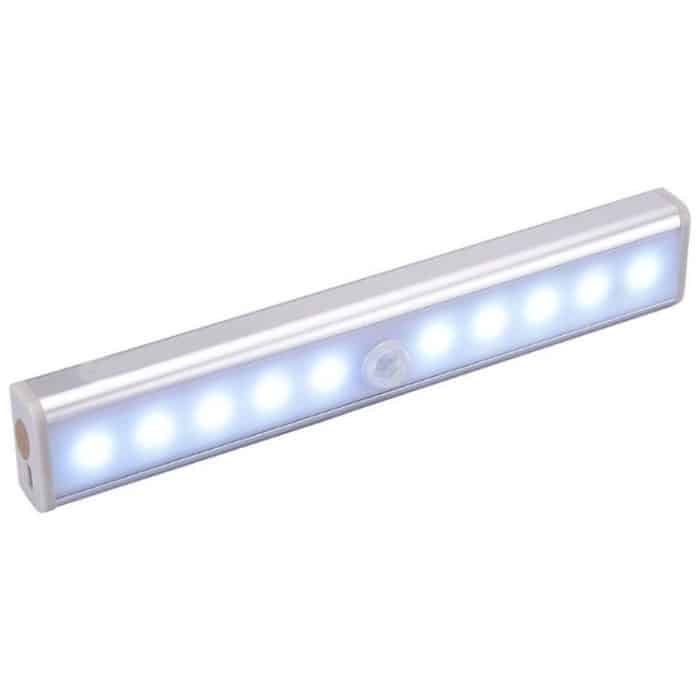 1,8 W 10 LEDs Weißlicht Breitbild Intelligentes menschliches Körpersensorlicht LED Korridor-Schranklicht, Batterieversion – Bild 2