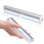 1,8 W 10 LEDs Weißlicht Breitbild Intelligentes menschliches Körpersensorlicht LED Korridor-Schranklicht, Batterieversion – Bild 3
