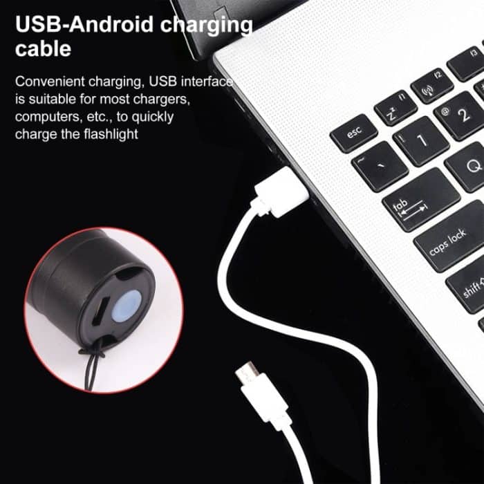 Mini-Taschenlampe 3 Modi IPX45 wasserdicht – Bild 5