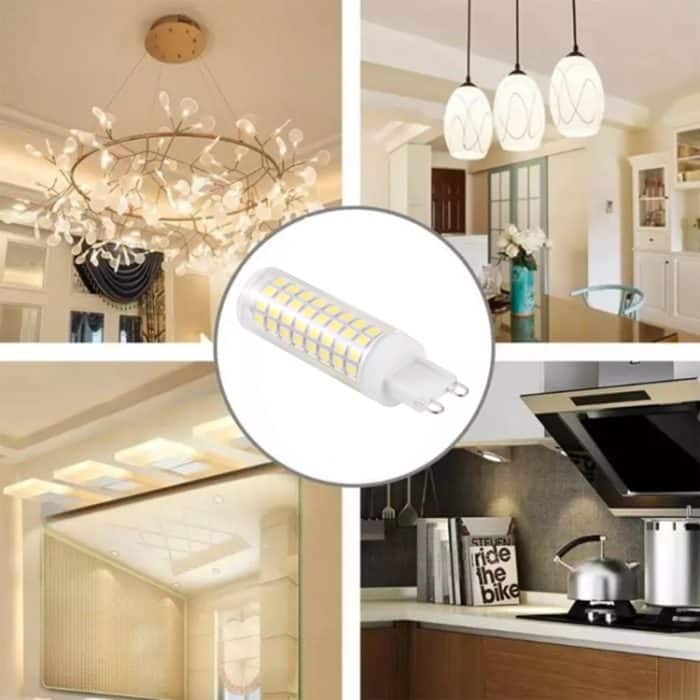 G9 100 LEDs SMD 2835 LED-Mais-Glühbirne, AC 85–265 V, 100 LEDs – Bild 5