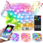 Weihnachtsdekoration USB Kupfer Draht String Licht Fernbedienung & Bluetooth Mobile App Control, Länge: 5m 50 LEDs – Bild 2