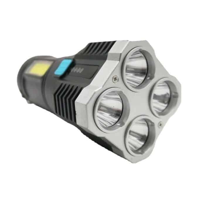S03 4 x SMD 3030 + COB Strong Light USB-Wiederaufladbare LED-Taschenlampe – Bild 3