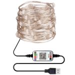 Weihnachtsdekoration RGB Kupfer Draht String Licht Bluetooth Mobile App Control, Länge: 15m 150 LEDs – Bild 2