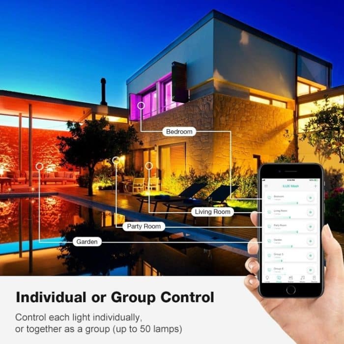 Weihnachtsdekoration RGB Kupferdraht String Light Bluetooth Mobile App Control, Länge: 20m 200 LEDs – Bild 4