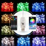 Weihnachtsdekoration USB Kupfer Draht String Licht Fernbedienung & Bluetooth Mobile App Control, Länge: 20m 200 LEDs – Bild 7