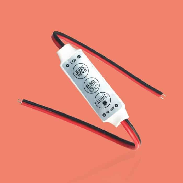5 STÜCKE Mini 3 Tasten Controller Dimmer für einfarbige LED-Streifenlicht, DC 12-24 V – Bild 2