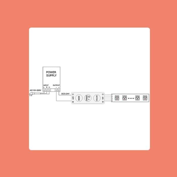 5 STÜCKE Mini 3 Tasten Controller Dimmer für einfarbige LED-Streifenlicht, DC 12-24 V – Bild 5