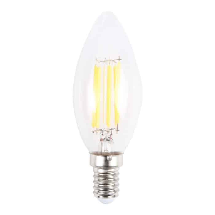 C35 E14 6W 4 LEDs 3000K Retro LED Flament Kerzenglühbirne, AC 220V – Bild 3