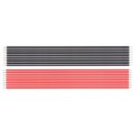 10 Paar 22AWG rot-schwarze Parallelschaltungskabel, Länge: 12 cm