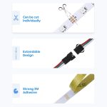 WS2812B 5050 SMD LED RGB Bare Board Lichtschlauch, 30 LED/m, DC 5V, Länge: 1m – Bild 5