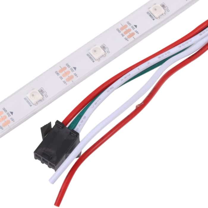 WS2812B RGB Light 5050 SMD LED Gehäuse Wasserdichtes Lichtschlauch, 30 LED/m, DC 12V, Länge: 5m – Bild 4