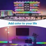 WS2812B RGB Light 5050 SMD LED Gehäuse Wasserdichtes Lichtschlauch, 30 LED/m, DC 12V, Länge: 5m – Bild 5