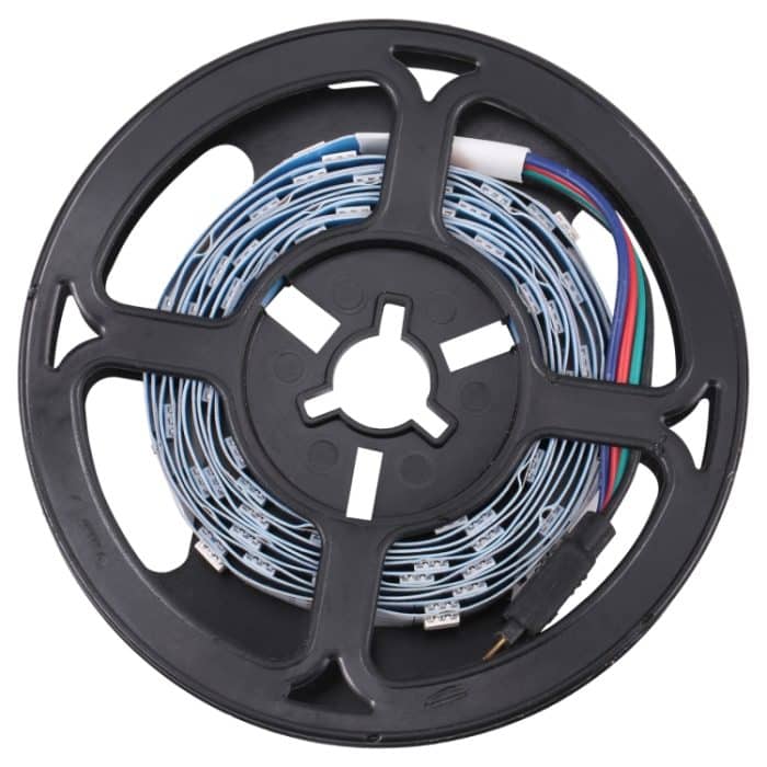 LED1583AU.jpg Bare Board 5050 SMD RGB LED-Lichtschlauch, 30 LED/m, Länge: 2 m, 12 V 2 A 100–240 V, mit 24-Tasten-Fernbedienung, 5050 SMD RGB LED,2m – Bild 1