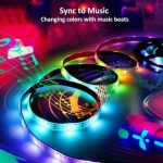 Smart Bluetooth APP Control Bare Board 2835 SMD RGB LED-Lichtschlauch, 60 LED/m, Länge: 5 m, 12 V, 2 A, 100–240 V, 2835 SMD RGB LED, 5m, Bluetooth APP – Bild 7