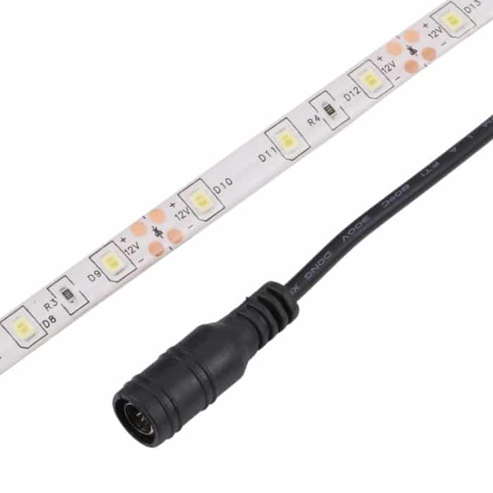 2 Stück Bare Board 2835 SMD dimmbare LED-Lichterkette mit weißem Licht/warmem Licht, 60 LED/m, Länge: 5 m, 12 V, 2 A, 100–240 V, 2835 SMD LED, 5m x 2 – Bild 4