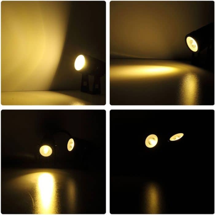 3W Eins für Drei Solarstrahler IP65 Wasserdichte Lichtsteuerung Induktionsrasenlampe für den Außenbereich, Lichtstrom: 300-400 lm (zyklische RGB-Fixierung) – Bild 12