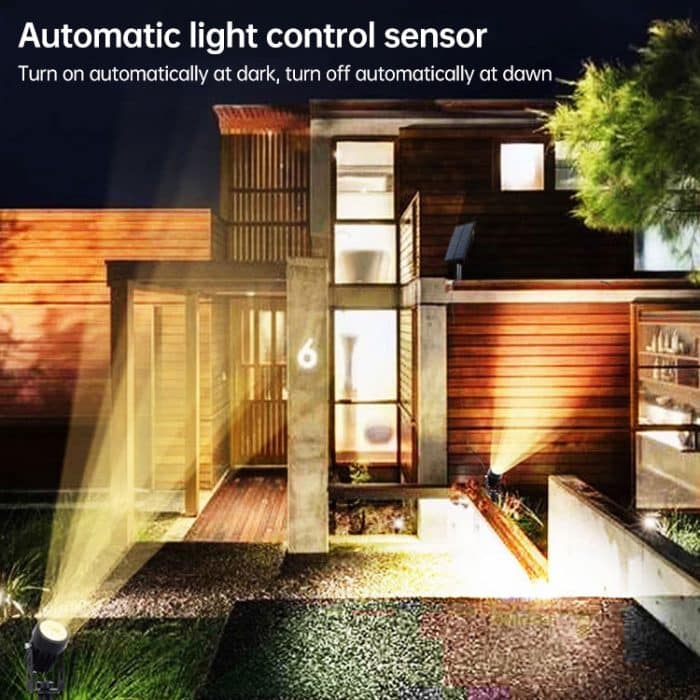3W Eins für Drei Solarstrahler IP65 Wasserdichte Lichtsteuerung Induktionsrasenlampe für den Außenbereich, Lichtstrom: 300-400 lm (zyklische RGB-Fixierung) – Bild 10