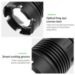 Short Style Micro-USB-Aufladung Wasserdichte P70 + COB-LED-Taschenlampe für den Außenbereich, Unterstützungsanzeige und Teleskopfokussierung sowie Helligkeitsanpassung auf 7 Ebenen – Bild 3