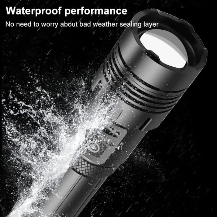 Short Style Micro-USB-Aufladung Wasserdichte P70 + COB-LED-Taschenlampe für den Außenbereich, Unterstützungsanzeige und Teleskopfokussierung sowie Helligkeitsanpassung auf 7 Ebenen – Bild 9