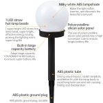 10 PCS Lichtgesteuertes lampenförmiges Rasenlicht Gartenlicht im Freien LED Solarlicht – Bild 2