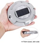 LED Hochdruckbeständige Solarbetriebene eingebettete Bodenlampe IP65 Wasserdichte Gartenrasenlampe für den Außenbereich, weißes Licht 6000K – Bild 6