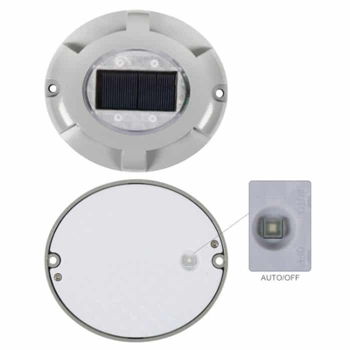 LED Hochdruckbeständige Solarbetriebene eingebettete Bodenlampe IP65 Wasserdichte Gartenrasenlampe für den Außenbereich, warmes Licht 3000K – Bild 4