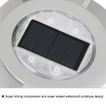 LED Hochdruckbeständige Solarbetriebene eingebettete Bodenlampe IP65 Wasserdichte Gartenrasenlampe für den Außenbereich, warmes Licht 3000K – Bild 5