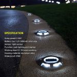 4 PCS LED Solarbetriebene eingebettete Bodenlampe IP68 Wasserdichte Outdoor-Garten-Rasenlampe – Bild 5