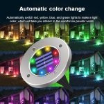 8 LEDs Bunt dimmbares Solar-Garten-Gartenlichtsensor-Typ Intelligente Lichtsteuerung Vergrabenes Licht – Bild 6