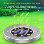 8 LEDs Bunt dimmbares Solar-Garten-Gartenlichtsensor-Typ Intelligente Lichtsteuerung Vergrabenes Licht – Bild 8