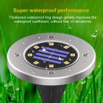 8 LEDs Bunt dimmbares Solar-Garten-Gartenlichtsensor-Typ Intelligente Lichtsteuerung Vergrabenes Licht – Bild 10